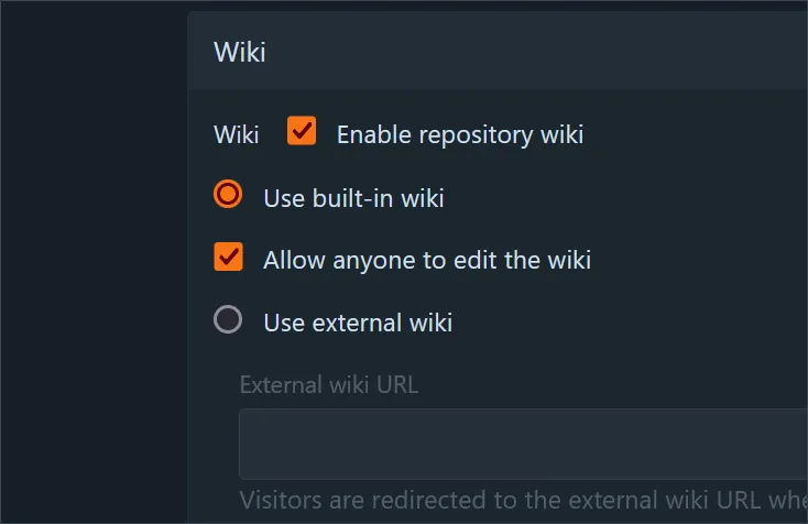 Wiki permission settings